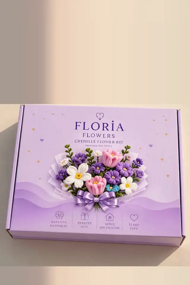 FLORİA şönil çiçek yapım kiti
